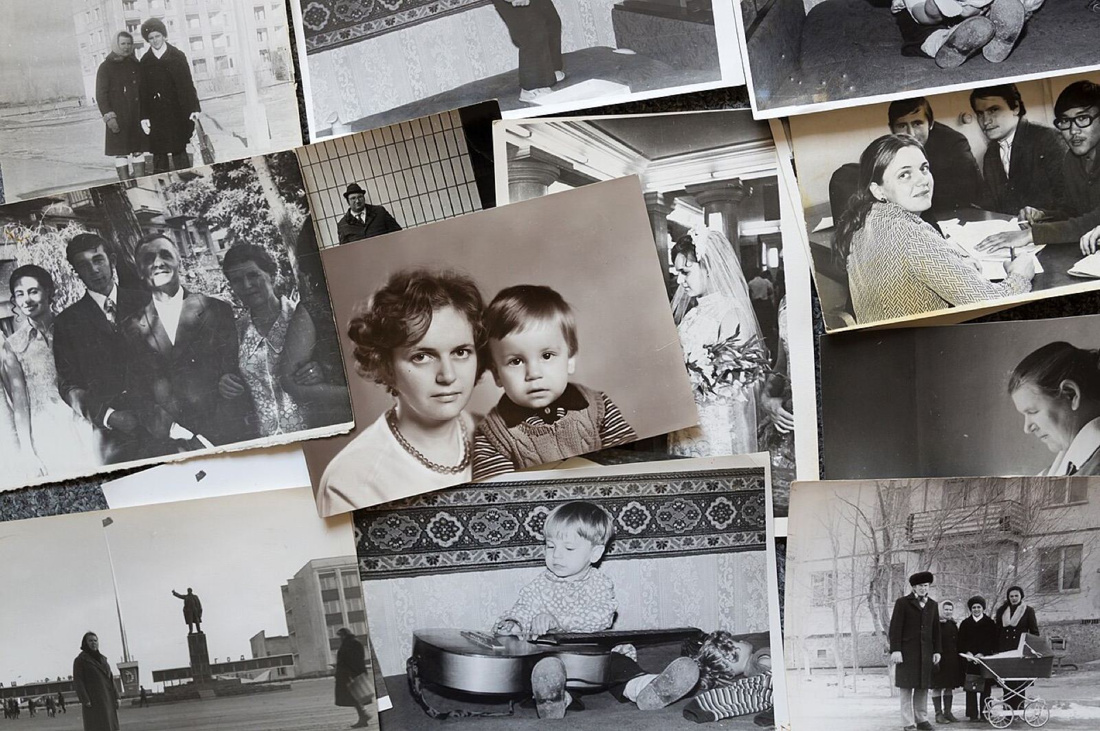 Printed photographs shared between two people